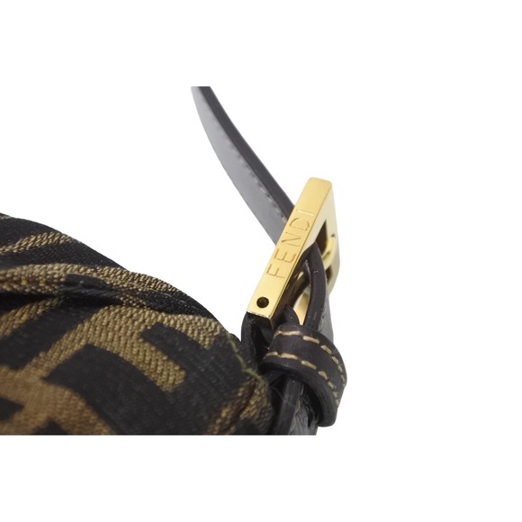 Fendi Mamma Bucket FF Logo Leather Handbag Brown - Picture 7 of 10